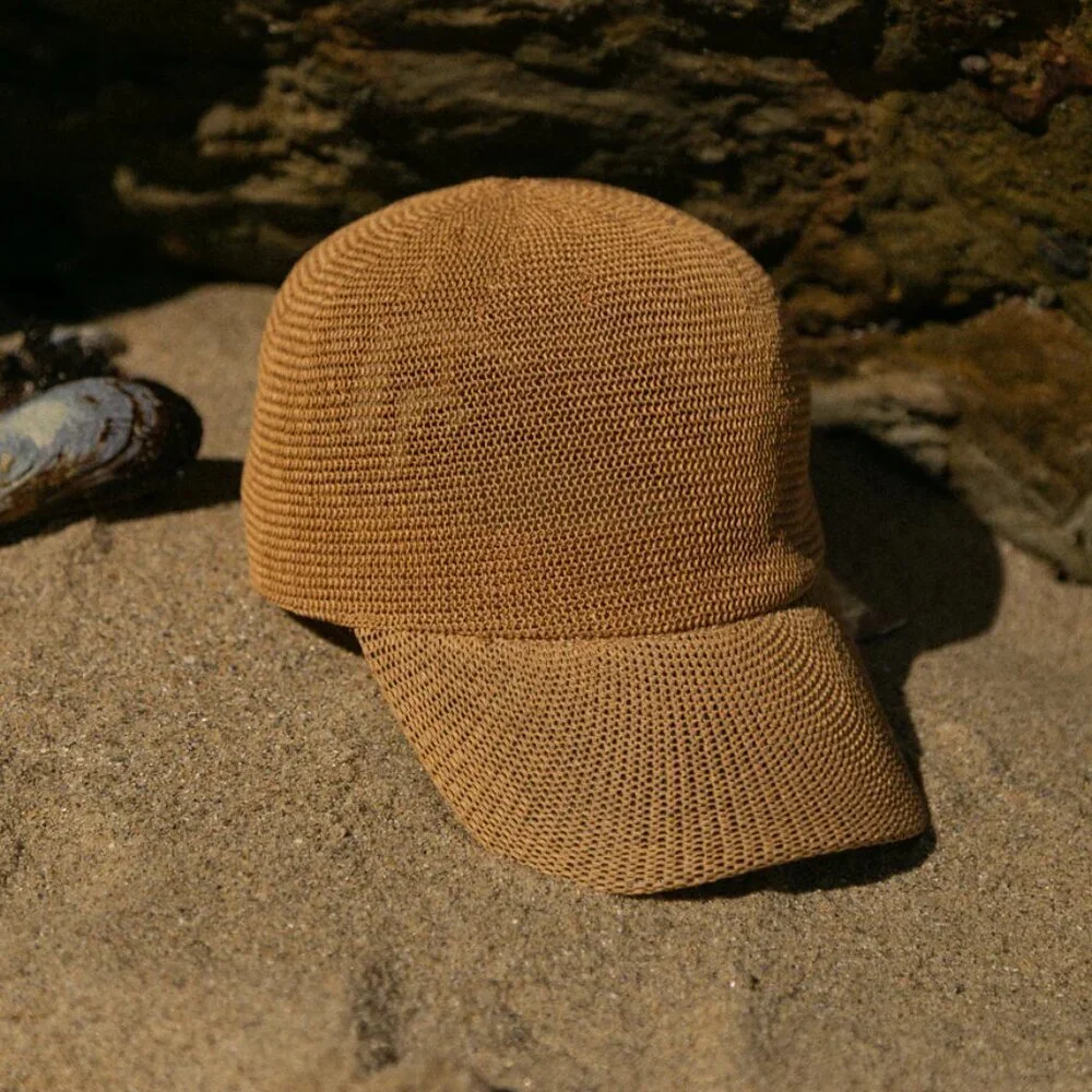 New Wyeth Paula Mesh Breathable Adjustable Packable UPF 50+ Camel Hat O/S NWT